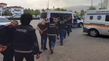 Malatya’da torbacı operasyonunda 5 kişi tutuklandı