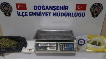 Doğanşehir'de esrardan 1 kişi tutuklandı 