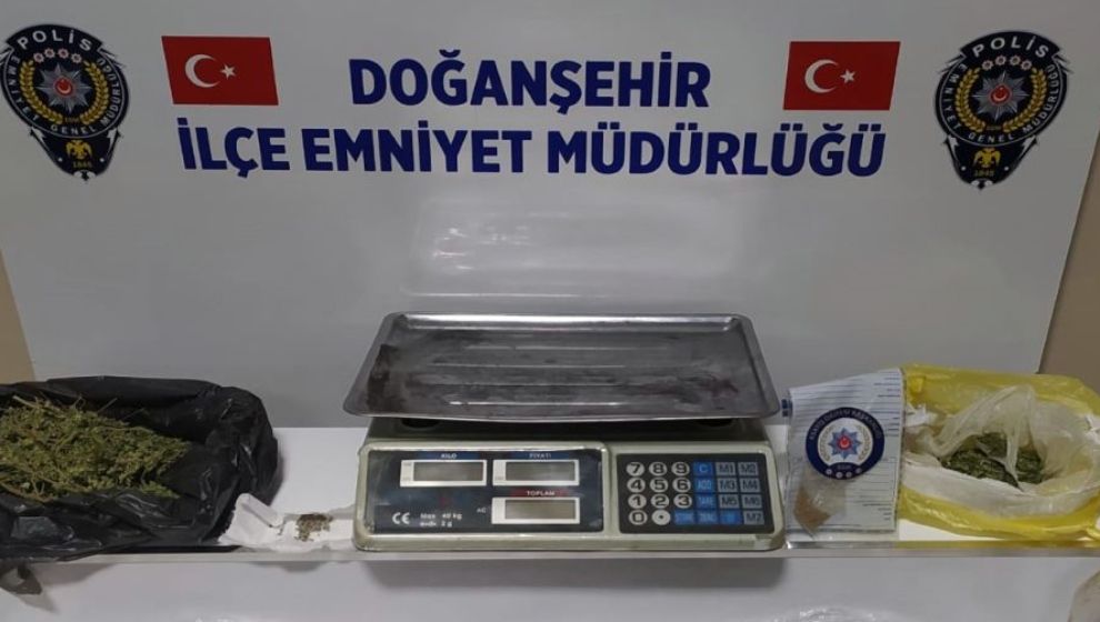 Doğanşehir'de esrardan 1 kişi tutuklandı