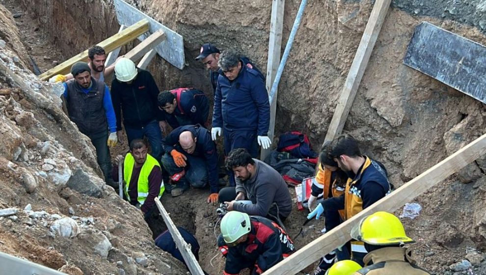 Malatya Havalimanı terminal inşaatındaki göçükte 2 işçi öldü