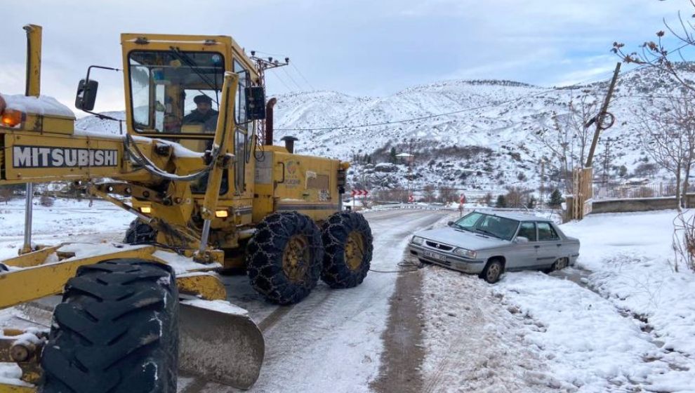 Pütürge'de 11, Doğanyol'da 4 köyde yol kapalı