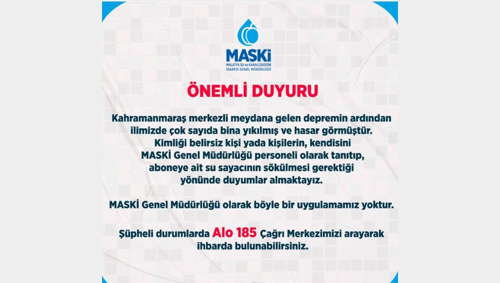 Su sayacı dolandırıcıları için uyarı