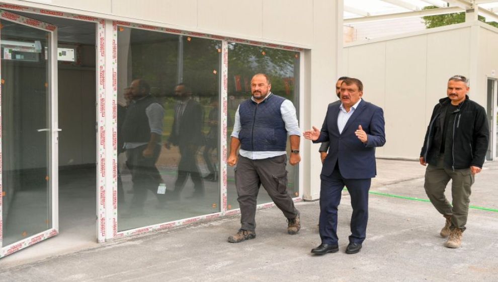 338 geçici prefabrik iş yerleri bitmek üzere