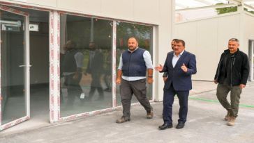  338 geçici prefabrik iş yerleri bitmek üzere 