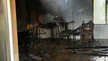 Pütürge’deki işyeri yangını maddi hasara yol açtı 