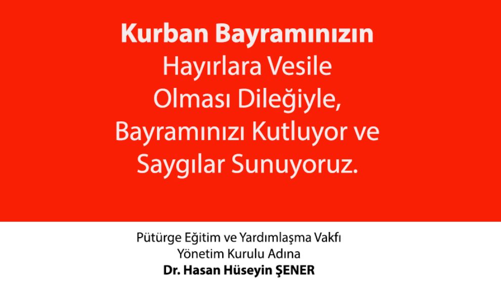 Kurban Bayramınızı Kutluyoruz