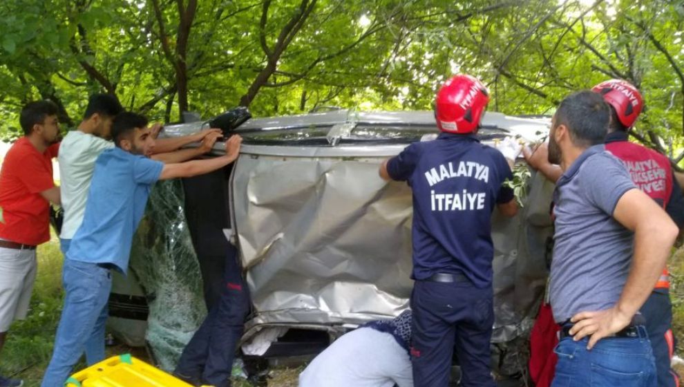 Malatya'da trafik kazası, 4 yaralı