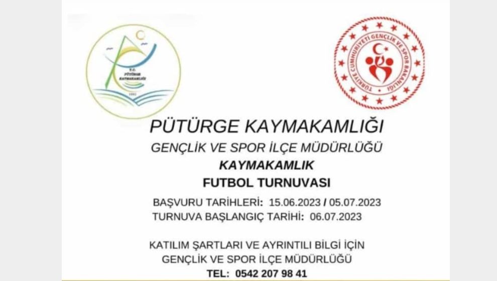 Pütürge’de Kaymakamlık Futbol Turnuvası
