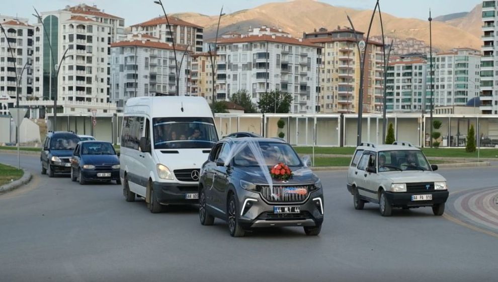 TOGG, Malatya'da gelin arabası oldu