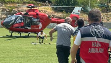 Kalp Krizi geçiren hasta için Pütürge'ye 112 hava ambulansı gönderildi