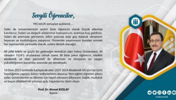 İnönü Üniversitesi ve Malatya Turgut Özal Üniversitesi 16 Ekim'de akademik yılı başlatıyor 