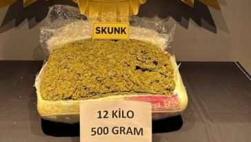 Malatya'da Uyuşturucu Operasyonu'nda 12.5 Kilo Esrar Ele Geçirildi 