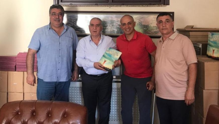 Pütürgeli Milli Sporcu Mehmet Kazan'dan Pütürge-Doğanyol Eğitim Vakfı'na ziyaret