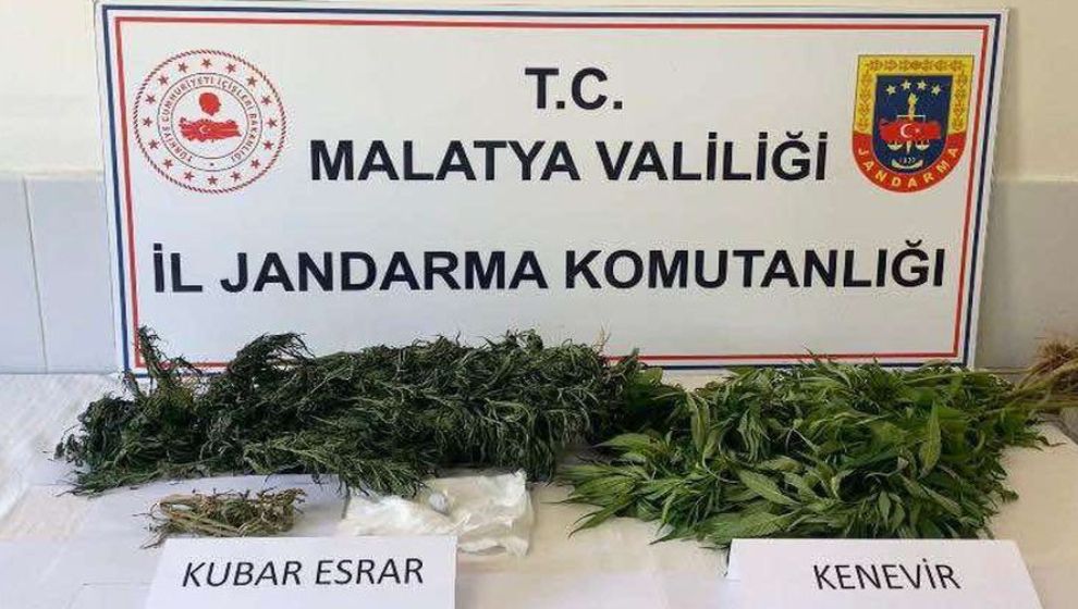 Doğanşehir'de uyuşturucu operasyonu