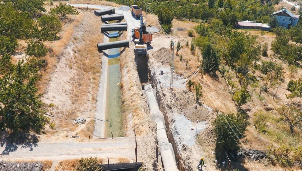 Malatya'nın içme suyu ana isale hattı yenileniyor