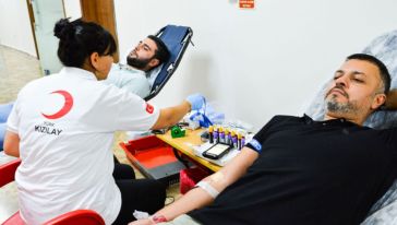 Kan bağışı etkinliğine MASKİ personelleri ilgi gösterdi