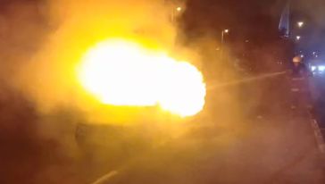 Malatya’da otomobil yangını 