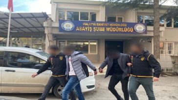 Malatya'da 3 hırsız tutuklandı 