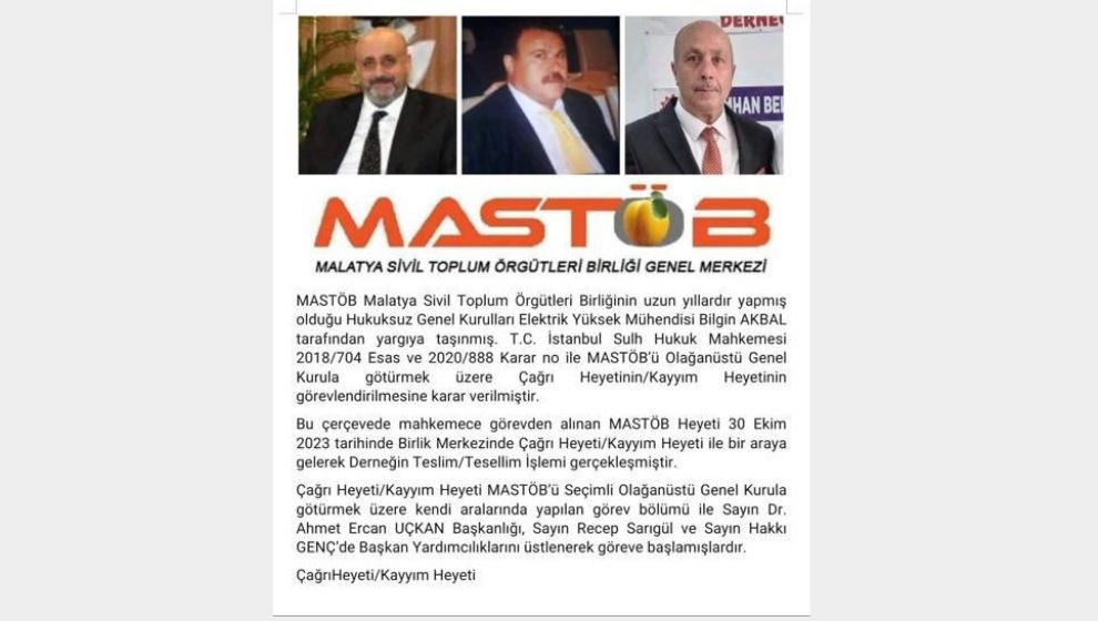 MASTÖB’e Kayyım Atandı