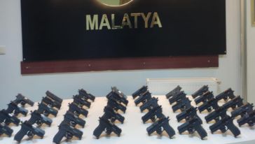Malatya'da 38 tabanca ele geçirildi 