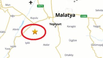 Malatya'da 4.6 büyüklüğünde deprem 