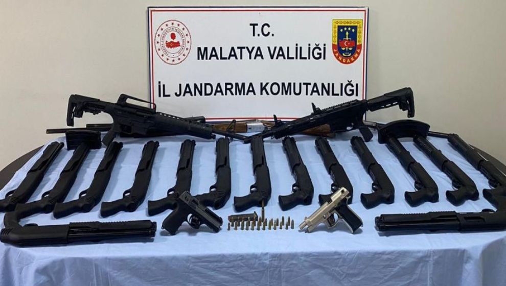 Malatya'da 20 Pompalı Tüfek Ele Geçirildi