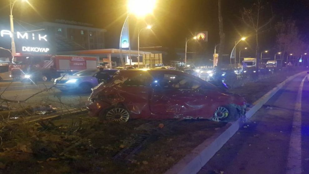 Malatya'da trafik kazası, 1 yaralı