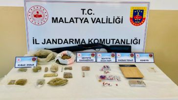Malatya'da uyuşturucu ve kaçakçılık olaylarında 91 şüpheliye işlem
