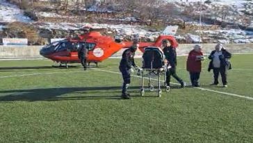 Pütürge'ye 86 yaşındaki hasta için helikopter gönderildi