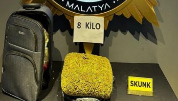 Malatya'da 8 Kilo Uyuşturucu Yakalatan 1 Kişi Tutuklandı 