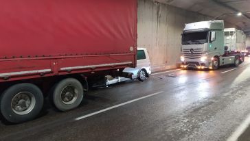 Malatya'da Tünel İçinde Zincirleme Kaza