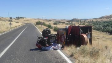 Arguvan'da Çapa Motoru Devrildi, 1 Ölü 