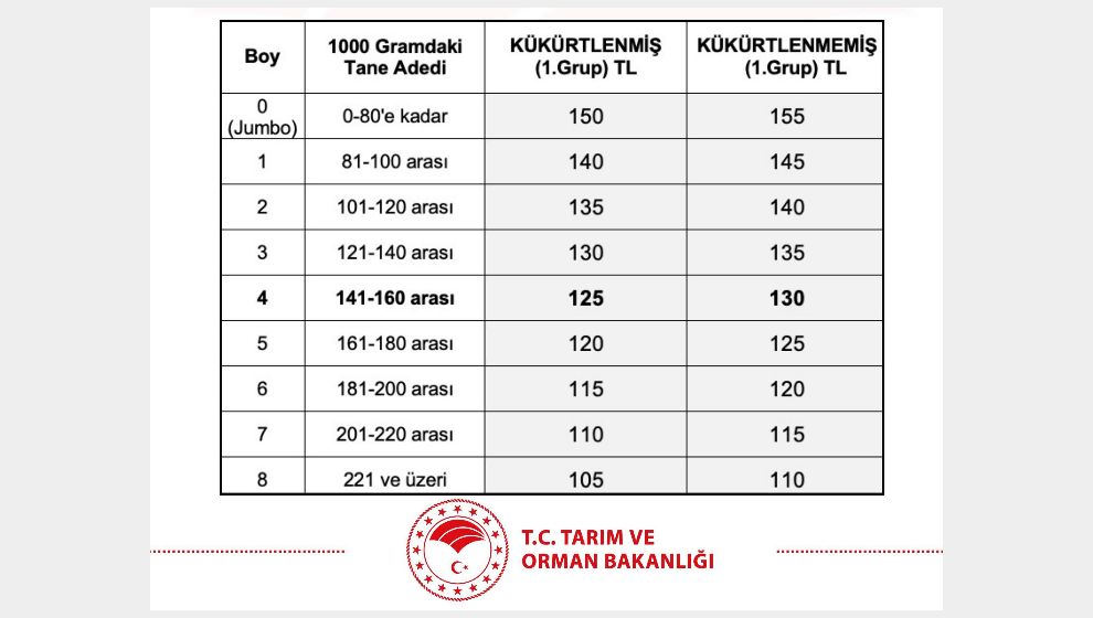 TMO Kuru Kayısı Alıyor