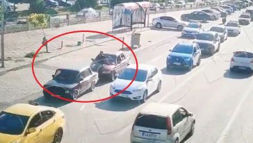 Malatya'da trafikte tehlikeli hareket 