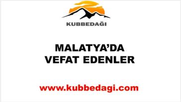 Malatya'da Vefat Edenler - 11 Mart 2025 