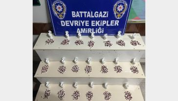 Malatya'da  1.167 adet uyuşturucu hap ele geçirildi.