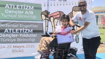 Gülle Atmada Türkiye Birincisi Oldu 