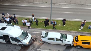 Malatya'da 4 aracın karıştığı trafik kazası meydana geldi