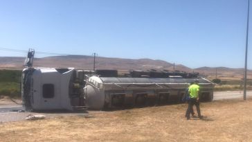 Malatya'da Tanker Kazası: 1 Yaralı 