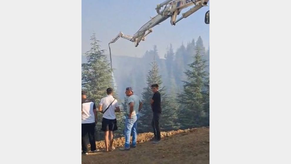 İnşaatı Bıraktı Tepehan'a Orman Söndürmeye Gitti