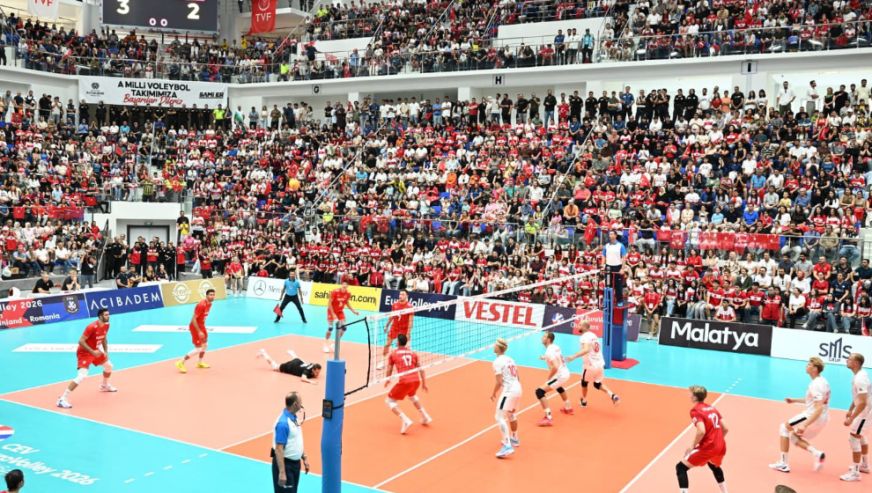 A Milli Erkek Voleybol Takımı, Avrupa Biletini Malatya'da Cebine Koydu