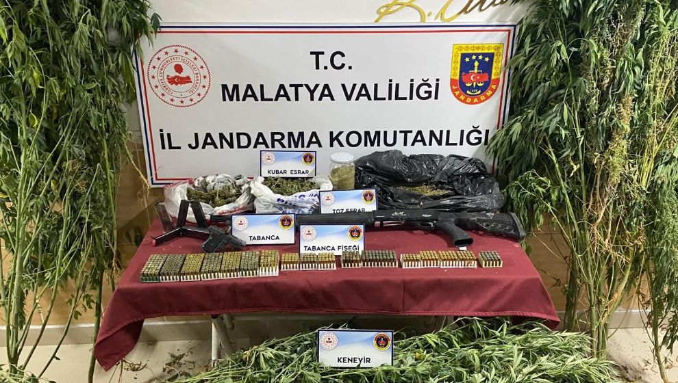Yeşilyurt'ta Kırsal Mahalleye Uyuşturucu Baskını