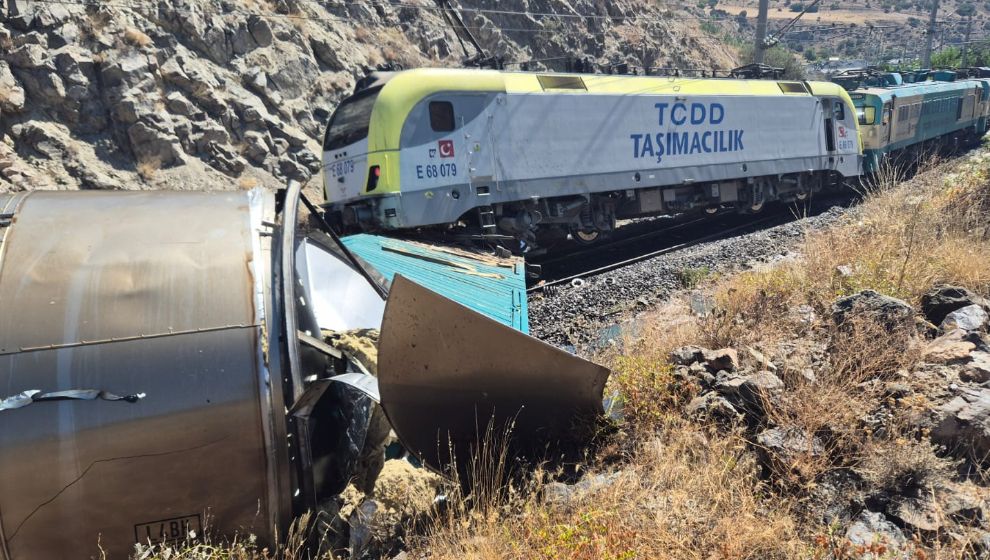 Malatya'da Yük Treni Kazası