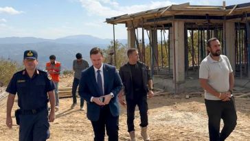 Pütürge'de Köy Konutları İnşaatlarına Kaymakam Ziyareti