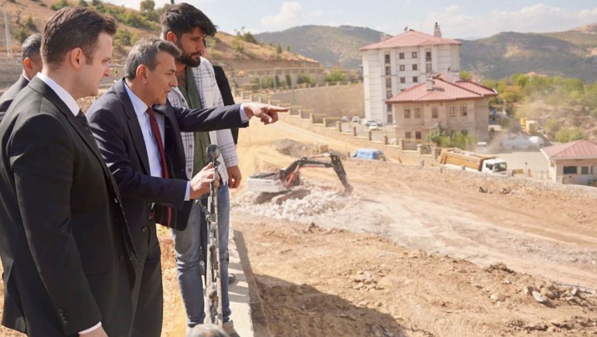 PÜTÜRGE 50 YATAKLI ACİL DURUM HASTANESİ İNŞAATINDA İNCELEME
