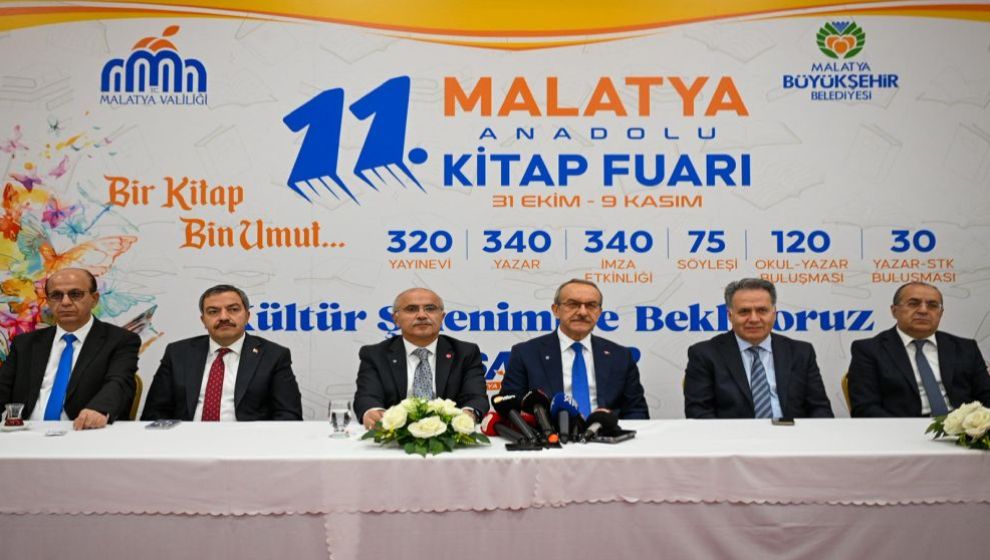 Malatya 11. Kitap Fuarı Başlıyor: 320 Yayınevi ve 340 Yazar Geliyor