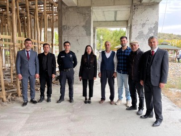 Doğanyol'da Kaymakamı Nas'tan Camii ve Çok Amaçlı Salon İnşaatlarına İnceleme  