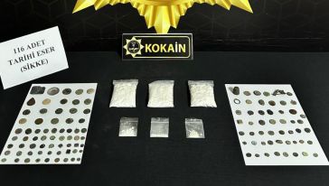 Sokak Satıcısında Kokain ve Sikke Yakalandı