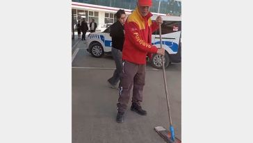 Sürücü polis ekiplerince gözaltına alındı