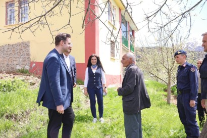 Kaymakam Nas'dan Nohutlu ve Tepehan'da Okul ve Ev Ziyaretleri 